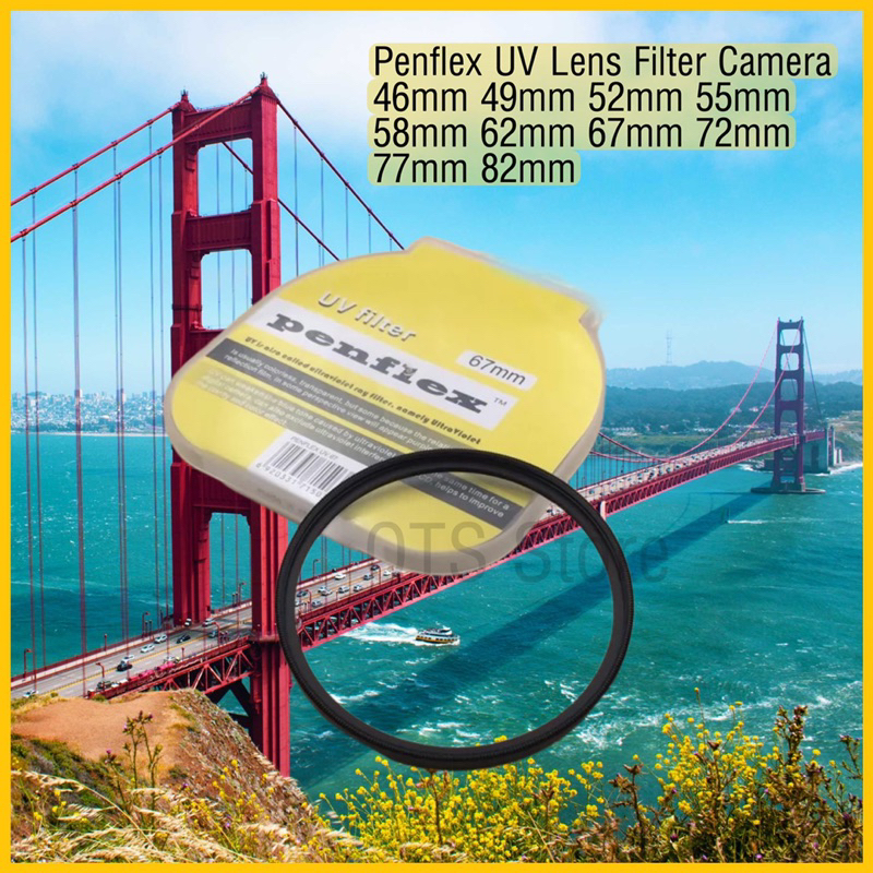 Penflex UV เลนส์กรองกล้อง 46 มม.49 มม.52 มม.55 มม.58 มม.62 มม.67 มม.72 มม.77 มม.82 มม.Canon Nikon So