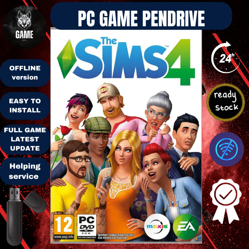 [ONLINE/OFFLINE] The Sims 4 Deluxe Edition (v1.99.264.1030 + New DLC: Horse Ranch) - [ Pendrive 64 GB ]