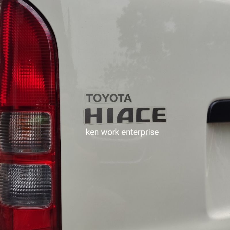 สติ๊กเกอร์ toyota hiace van sticker