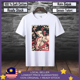 เสื้อยืด ผ้าฝ้าย 100% พิมพ์ลาย Nezuko Demon Slayer Baju สําหรับผู้ชาย