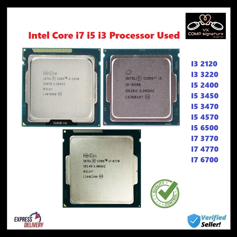 หน่วยประมวลผล Intel Core I7 I5 i3 3470 4th 3rd 2nd I5 3470 I5 4570 I7 3770 I5 6500 I7 4770 I7 6700