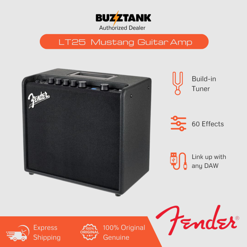 Fender Mustang LT25 & LT25 FSR, Guitar Combo Amplifier, 230V