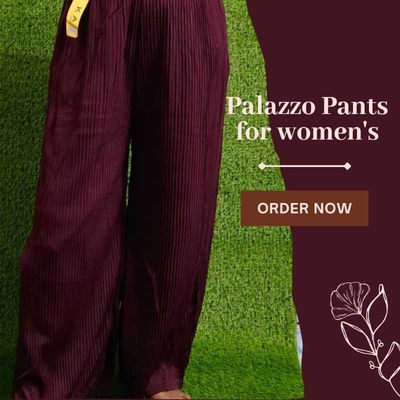 Mwin Shop - Palazzo Pants for Women's for casual attire
