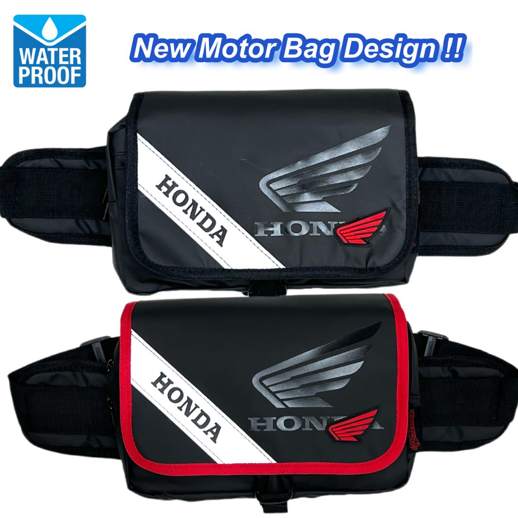 100% กันน้ํา (L) ขนาดผู้ชายเอวกระเป๋า Pu หนังรถจักรยานยนต์จักรยานกระเป๋ากระเป๋า Yamaha Honda กระเป๋า
