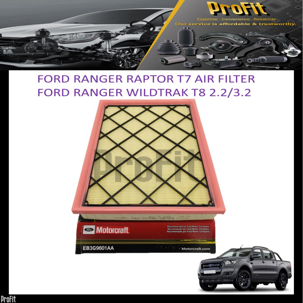 FORD RANGER RAPTOR T7 2.0 RAPTOR T8 /MAZDA BTW กรองอากาศ -EB3G 9601 AA คุณภาพดี !