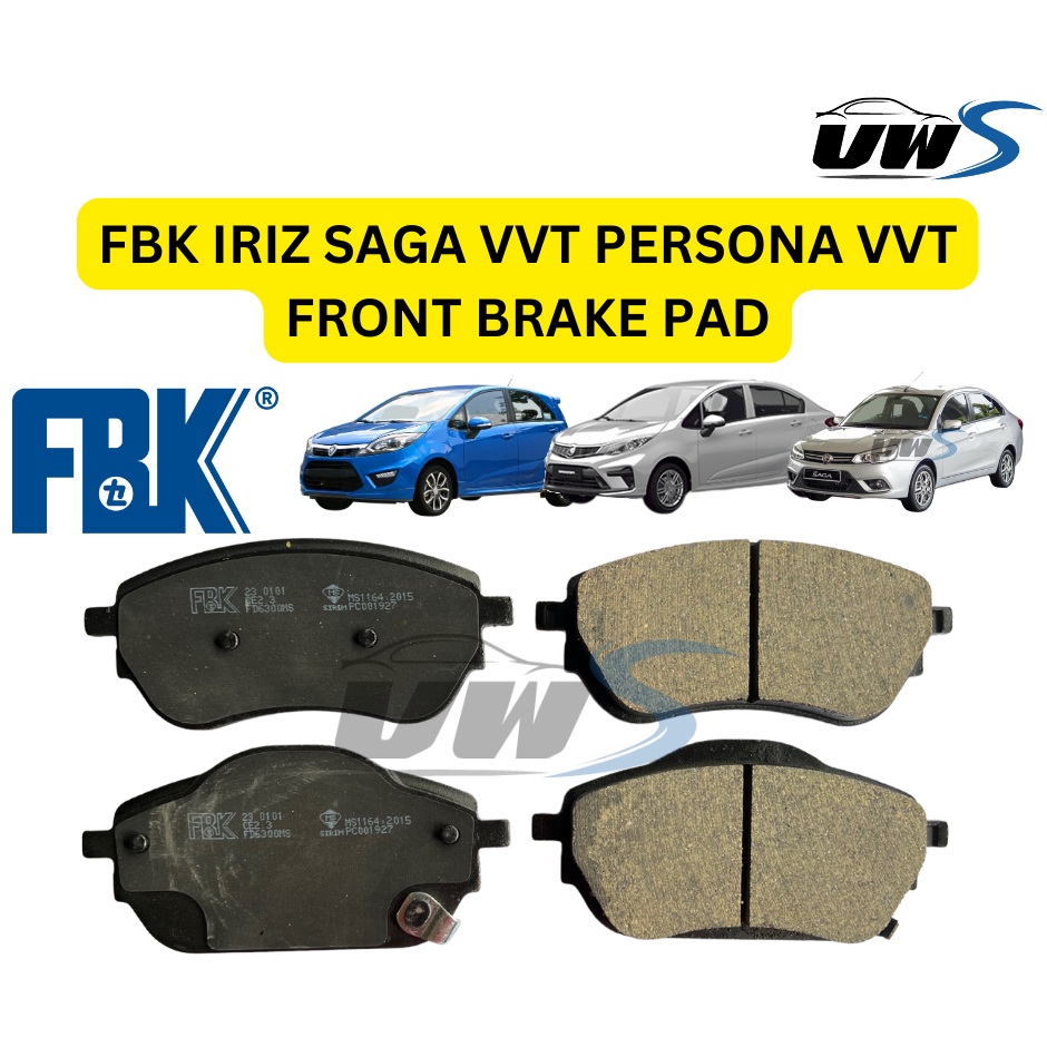 FD6300MS FBK IRIZ SAGA VVT PERSONA VVT ผ้าเบรคหน้า