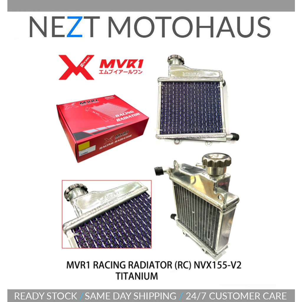 MVR1 RACING RADIATOR NVX NVX155 V1 / V2 TITANIUM