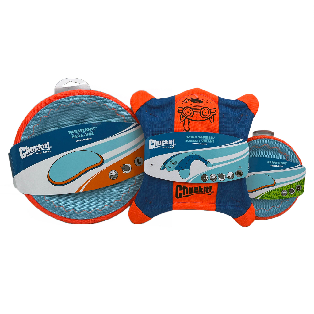 Petmate Chuckit! จานร่อนสําหรับสุนัข Chuckit Paraflight / Flying Squirrel จานร่อนสุนัขเริ่มต้นที่ดีที่สุดเหมาะสําหรับการเล่นขั้นสูง