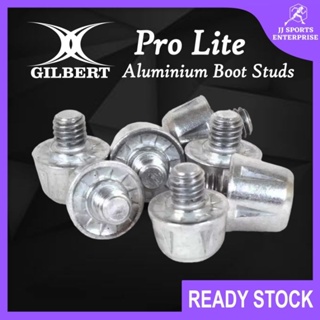 Gilbert Pro Lite กระดุมอลูมิเนียม สําหรับรักบี้ (ชุดละ 12 ชิ้น)