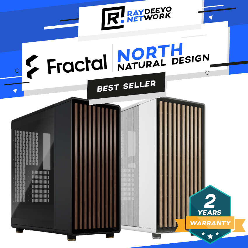 Fractal Design North TG / Mesh ATX Desktop Case [การออกแบบธรรมชาติ/ประสิทธิภาพที่ชุบ]