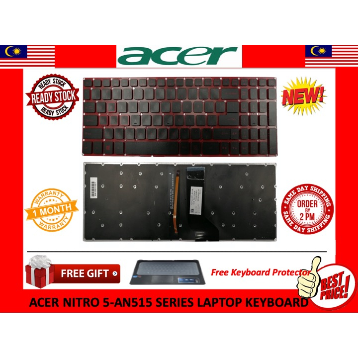 คีย์บอร์ด สําหรับ Acer Nitro 5 AN515-41-F1XF AN515-41-Fificificr AN515-41-F3GY