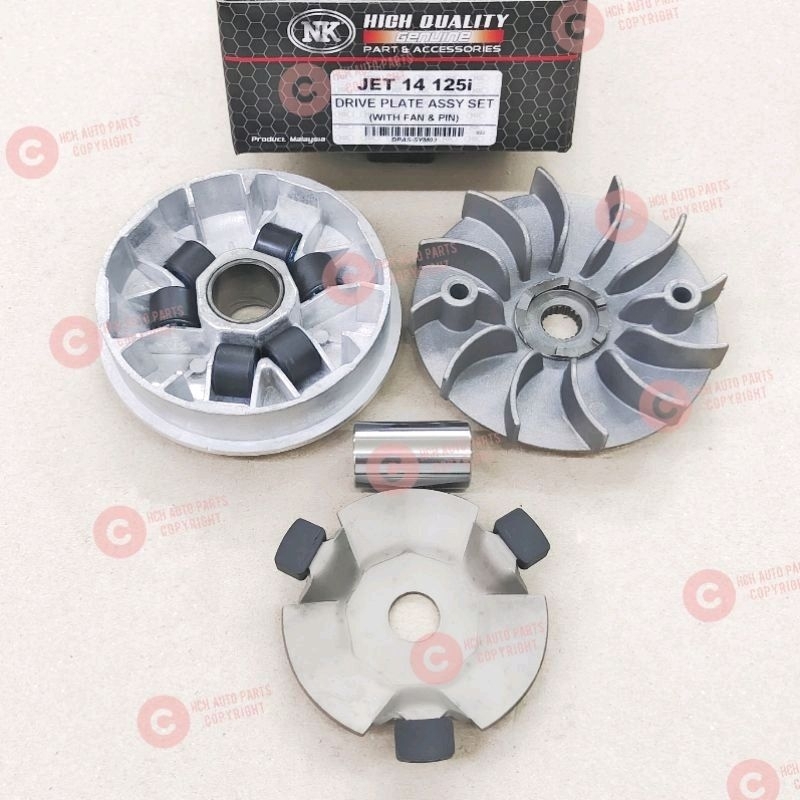 DRIVE PLATE PULLEY ASSY SET (FRONT) - SYM - JET 14 125i/ SYMPHONY 150SR (NK)