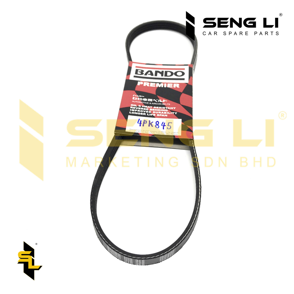 HONDA CIVIC SO4 / HONDA CRV / HYUNDAI MATRIX / GETZ 1.6CC-BANDO 4PK845 ALTERNATOR FAN BELT/ AIR COND
