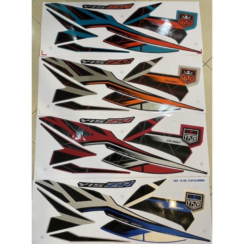 YAMAHA Y15 Y15Z Y15ZR EXCITER 150 2021 BODY COVER SET STRIPE 9 (9TH) BODY COVERSET STICKER
