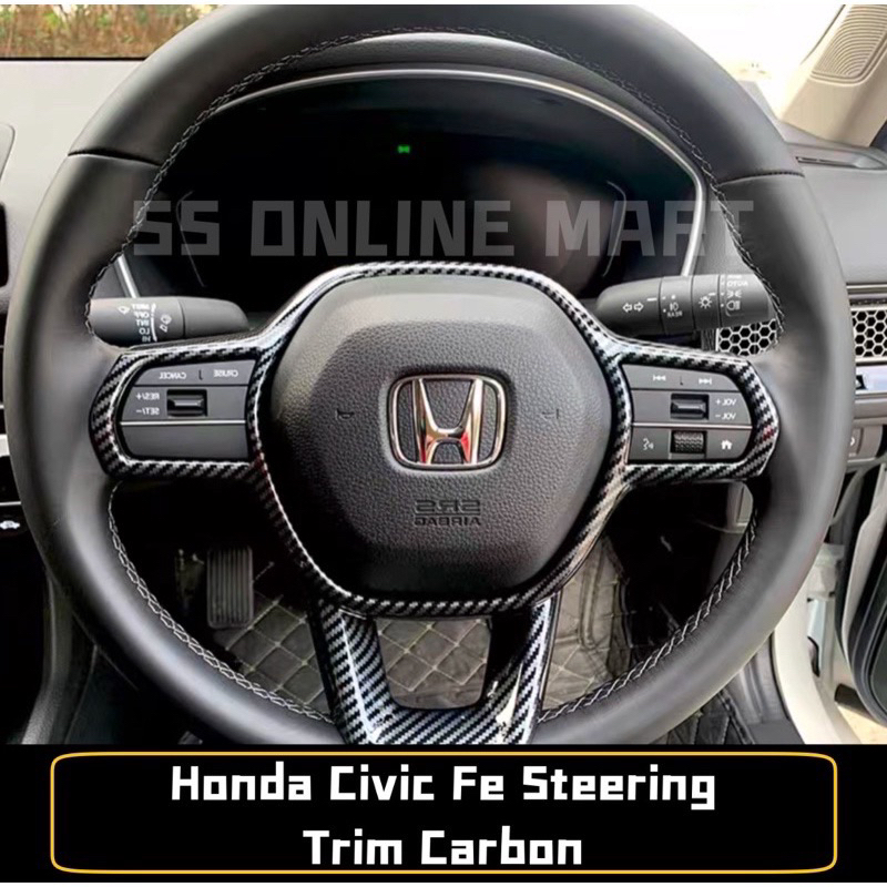 ปลอกหุ้มมือจับประตูรถยนต์ คาร์บอนไฟเบอร์ อุปกรณ์เสริม สําหรับ Honda Civic Fe 2022