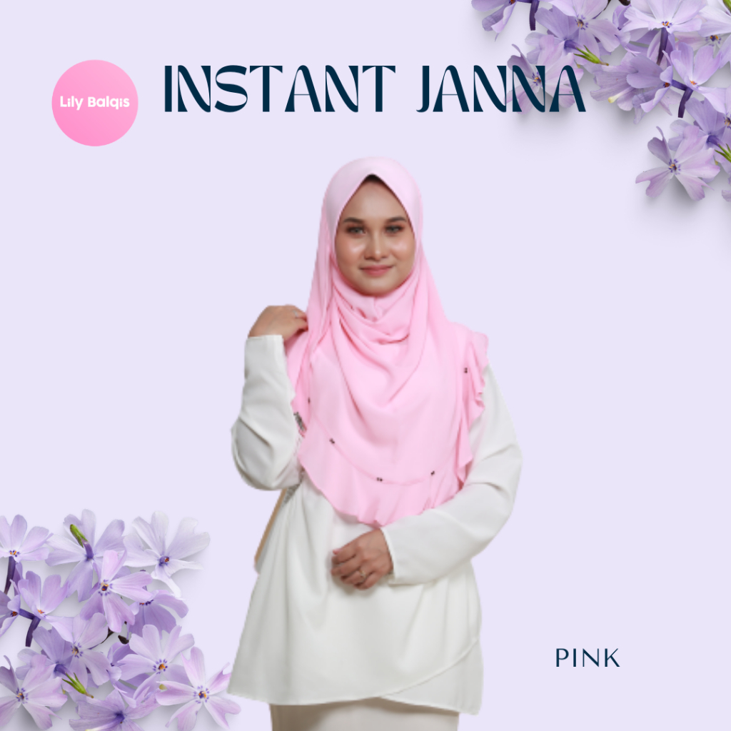 Lily Balqis Janna ทันทีสีชมพูนุ่ม