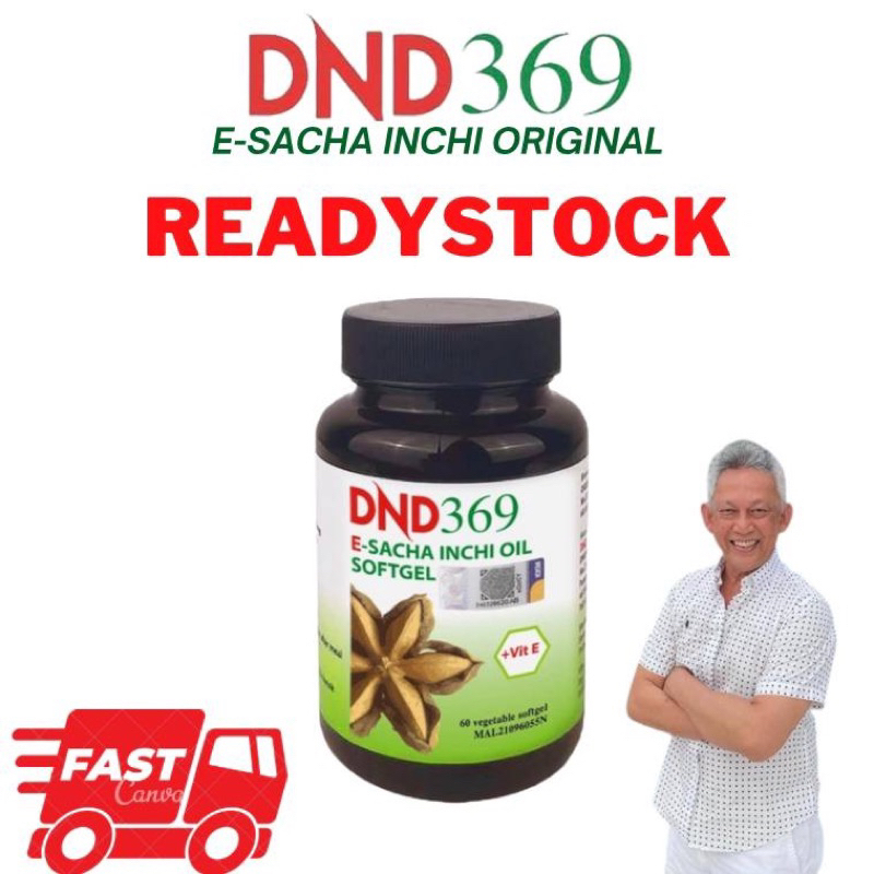 Dnd 369 E-SACHA INCHI OIL SOFTGEL (1 BOTBOL /60 BIJI/BOTOL) (DND GO NATURE OWJA INCHA )