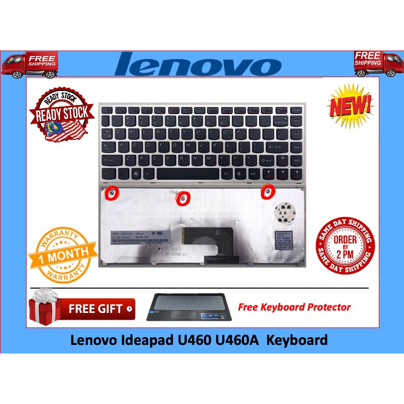 Lenovo IdeaPad U460 / U460A / U460S / 25-010478 / โวลต์-115420เช่น1 / 25-011178 คีย์บอร์ดซีรีส์