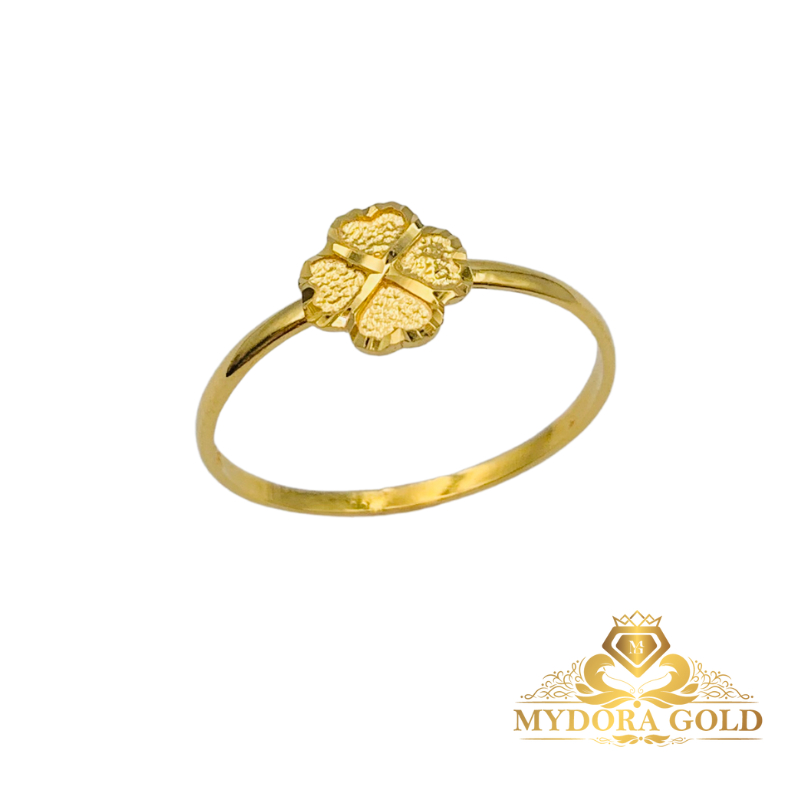 Mydoragold Cincin Emas Fesyen Series Cincin Clover Minimalist Emas 916 [916 Gold] แหวนทองคํา เครื่องประดับ แหวนแฟชั่น