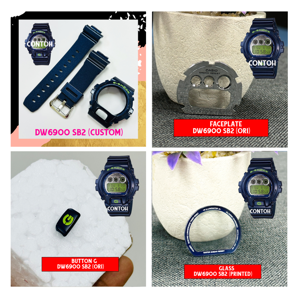 อะไหล่ G.SHOCK DW6900 SB2 CUSTOM