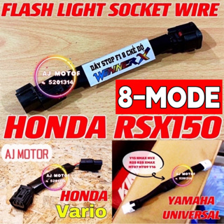 สายไฟซ็อกเก็ต 8 โหมด สําหรับ YAMAHA HONDA RSX150 VARIO150 VARIO125 Y15ZR Y16ZR R25 MT25 R15 MT15