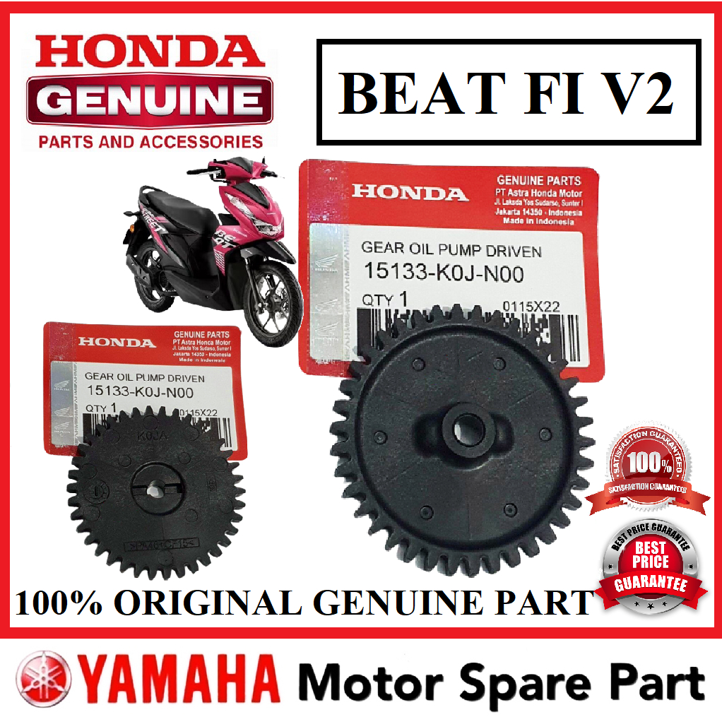 HONDA BEAT FI V2 เกียร์ปั๊มน้ํามัน 0 15133-K0J-N00 OILPUMP PAM PUM MINYAK GIGI BEAT110 ใหม่ 2020 V4 