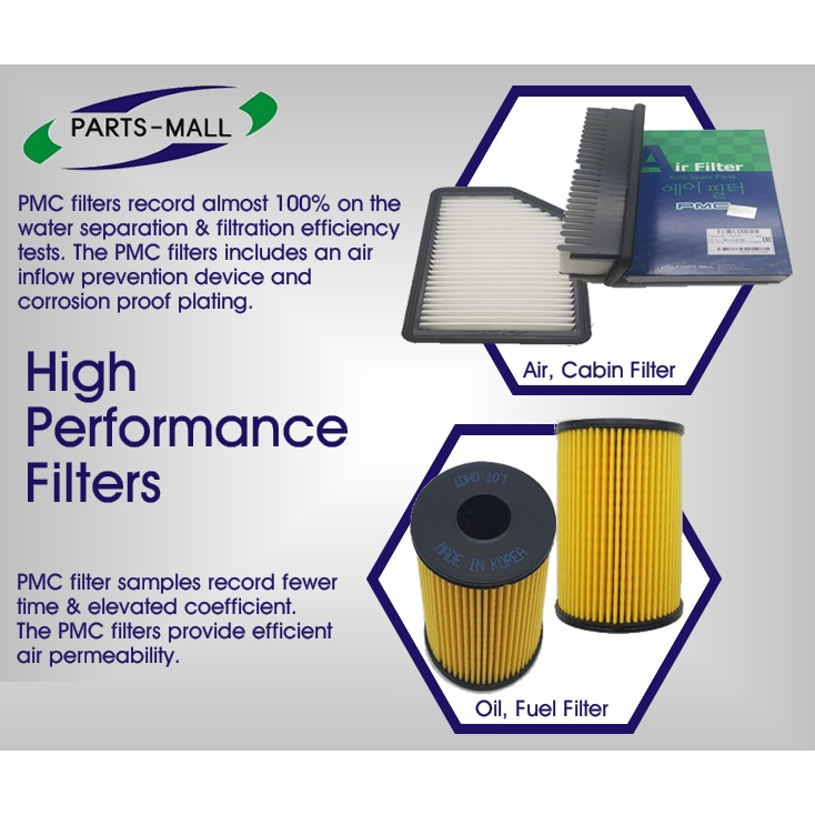 AIR CLEANER FILTER (PMC- PARTS-MALL) HYUNDAI i10 1.25L > 28113-0X200-PMC