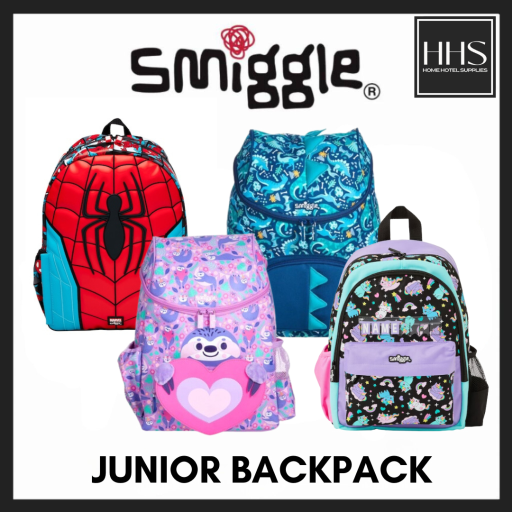 Smiggle Junior Pack สําหรับโรงเรียนอนุบาล 3-6 ปีสหราชอาณาจักร กระเป๋า Sekolah Tadika Smiggle