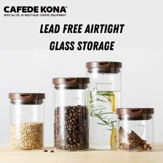 Cafede Kona - กล่องแก้วเก็บเมล็ดกาแฟ อเนกประสงค์