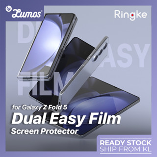 Ringke ตัวป้องกันหน้าจอแสดงผลด้านใน และด้านหน้า สําหรับ Galaxy Z Fold 5  | ฟิล์มสองชั้น ใช้ง่าย 2 ชิ้น | การป้องกัน 4 ชั้น