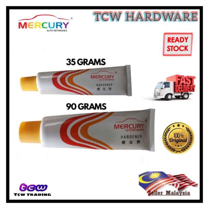 MERCURY POLY PUTTY PASTE HARDENER เท่านั้น (35g/90g)Nissan hartary 928 poly car powder auto refinish