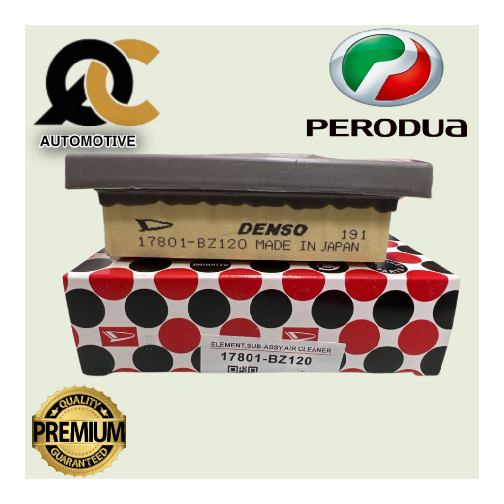 ไส้กรองอากาศ PERODUA MYVI D20N 2017> TOYOTA VIOS NCP150 (17801-0Y050 / 17801-BZ120)