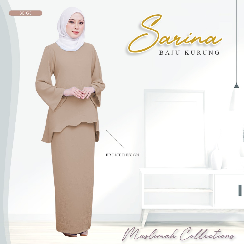 Baju Kurung Moden Sarina New Arival 2023
