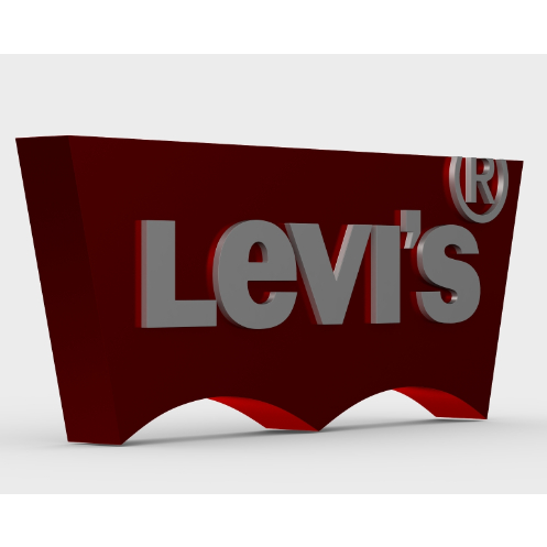 LEVIS LOGO (LEVIS) ของตกแต่งโต๊ะทํางาน 3 มิติ