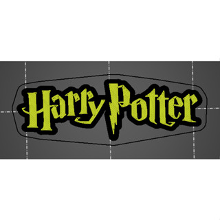 แม่เหล็กติดตู้เย็น โลโก้ Harry Potter (ขนาด 100 มม. x 38 มม. x 6 มม.)