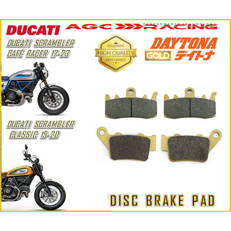 ผ้าเบรก DUCATI 803 SCRAMBLER CAFE RACER 17-23 SCRAMBLER CLASSIC 15-20 คุณภาพทอง