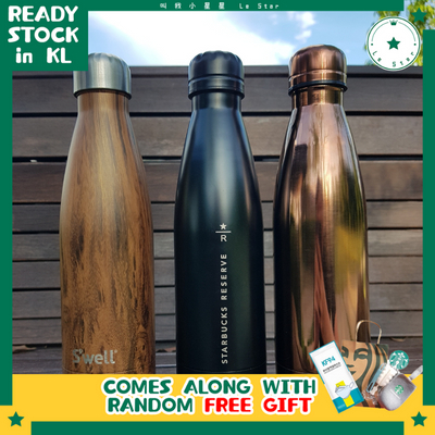 Starbucks Reserve Tumbler Stainless Steel Swell Thermos Cup Black Tumbler Office Cup Hari Raya 2023 