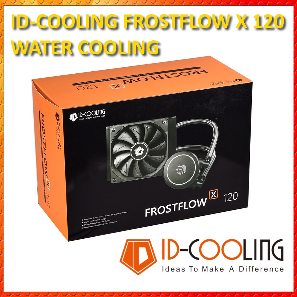 Id-cooling Frostflow X 120 AIO Microfin ฐานทองแดงระบบระบายความร้อนด้วยน้ํา สําหรับ Intel AMD