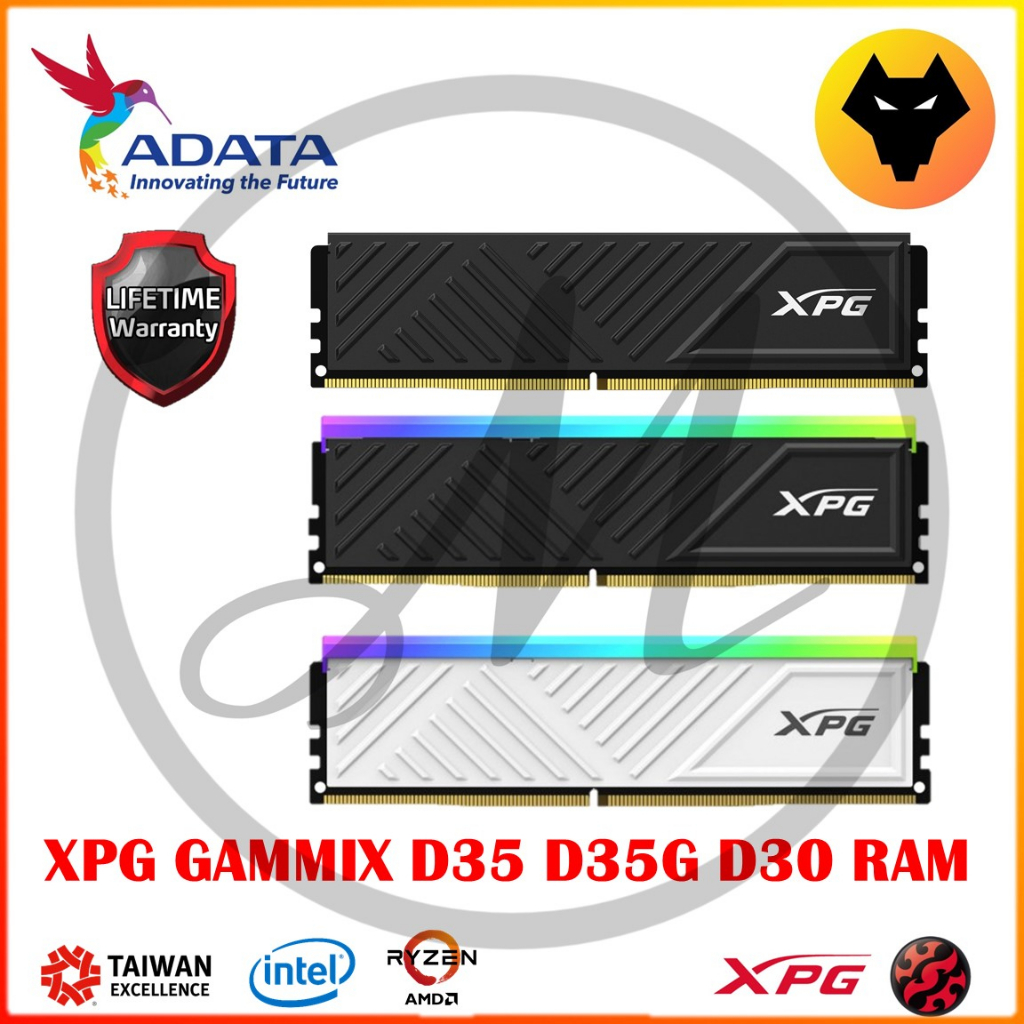 Adata XPG แรมเกมมิ่ง GAMMIX D35G D35 3200MHZ 3600MHZ 8GB 16GB