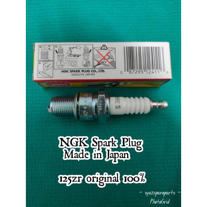 หัวเทียน B8ES NGK Y125ZR 100% 1 ชิ้น