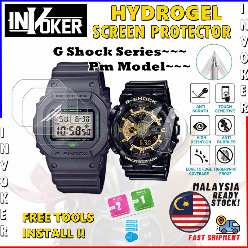 ฟิล์มกันรอยหน้าจอไฮโดรเจล สําหรับนาฬิกา G Shock DW5600 GM-S5600 GA110 DW6900 GBD200