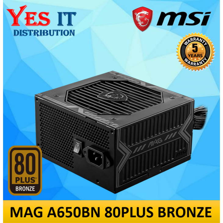 MSI MAG MPG A650BN 80 PLUS BRONZE PSU พาวเวอร์ซัพพลาย