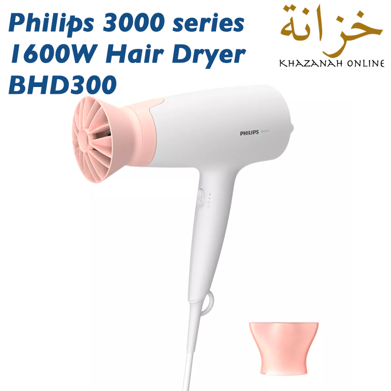 เครื่องเป่าผม Philips 1600W 3000 series BHD300