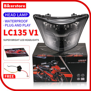 ไฟหน้า LED LAMPU DEPAN 135GP LC V1 H4 พร้อมซ็อกเก็ตควันบุหรี่ สําหรับ YAMAHA LC135 V1