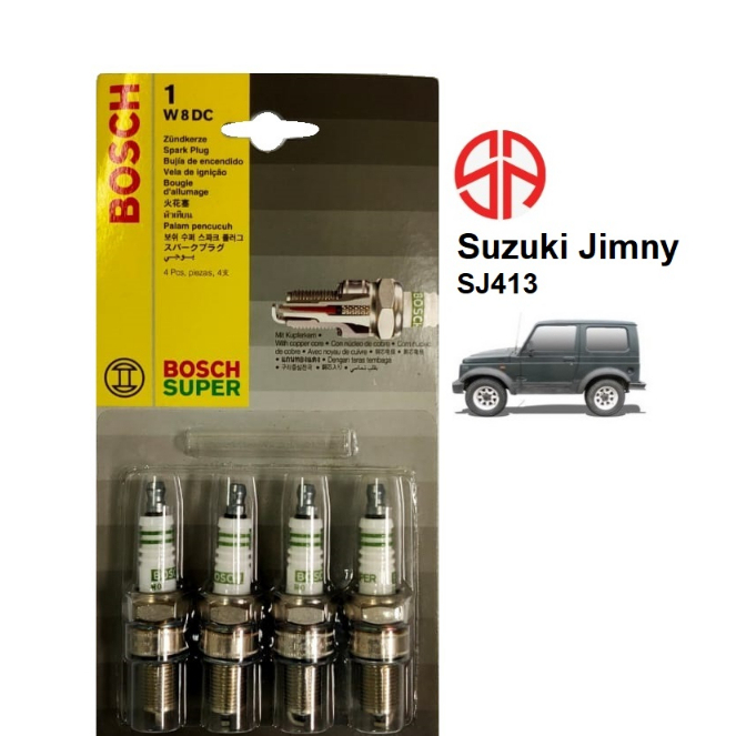 SUZUKI หัวเทียน Nickel W8DC Bosch 0241229853 ซุปเปอร์ซูซูกิ Jimny SJ413