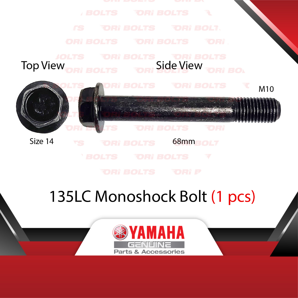 Yamaha 135LC (2214) V1 V2 V3 V4 V5 V6 V7 Monoshock Bolt ขนาด 14 - 90105-10323