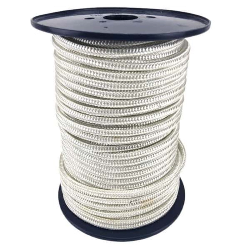 WHITE BRAIDED NYLON ROPE เชือกไนลอนสีขาว BIDING ROPE