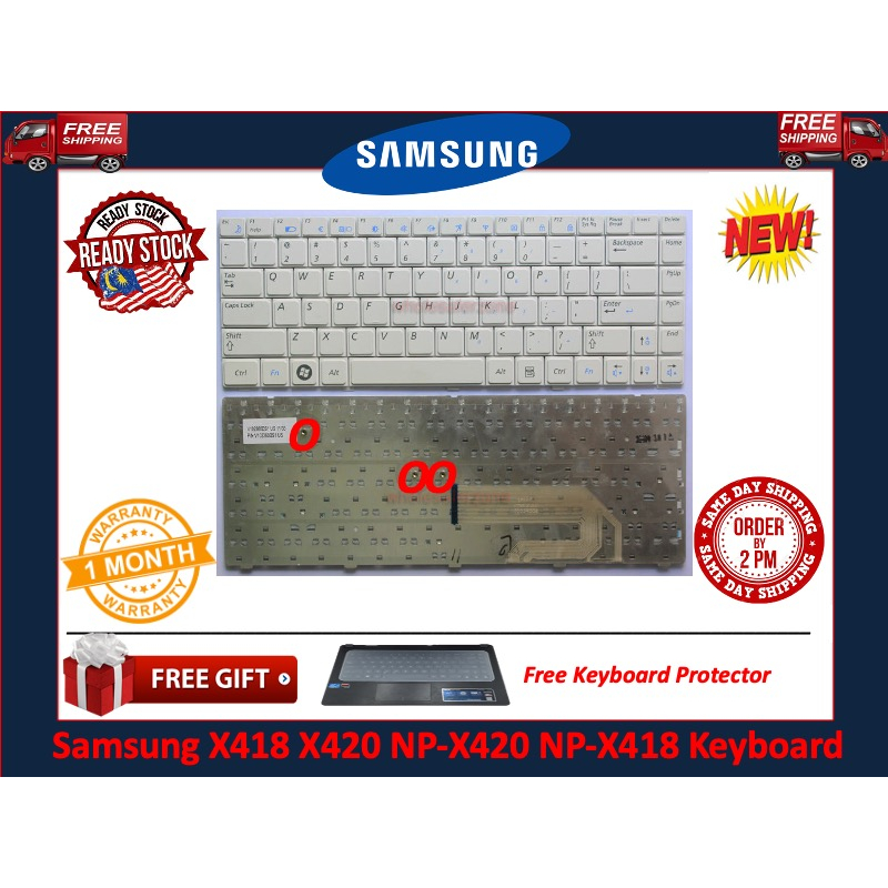 Samsung X420 / NP-X420 / X 418 / NP-X418 / RV408 / RV410 / V102360แป้นพิมพ์แล็ปท็อป DS Series