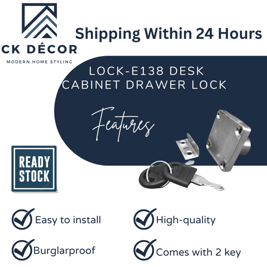 Lock-E138 โต๊ะตู้ลิ้นชักล็อค Burglarproof ตู้ Locker