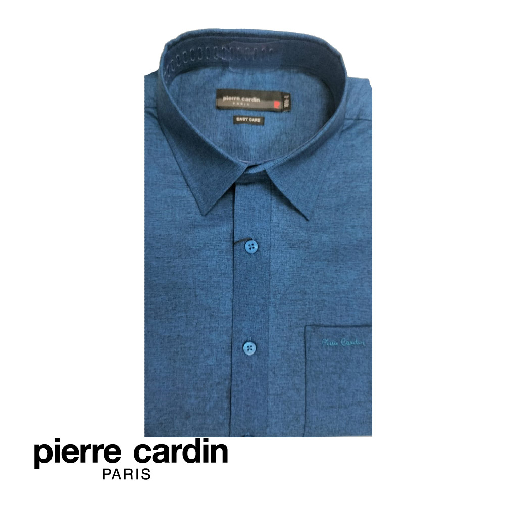 Pierre CARDIN เสื้อยืด แขนสั้น พร้อมกระเป๋า (ดูแลง่าย)(พอดีตัว) - W3405B-11337